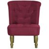 Sillones Franceses 2 Unidades De Tela Color Vino Tinto Vidaxl