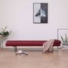 Sofá Cama Con Dos Almohadas De Poliéster Rojo Vino 168 X 77 X (61,5 / 64 / 66) Cm Vidaxl