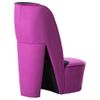 Sillón Con Forma De Zapato De Tacón Terciopelo Morado Vidaxl