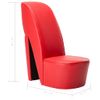 Sillón Con Forma De Zapato De Tacón Cuero Sintético Rojo Vidaxl