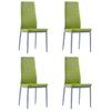 Conjunto De Mesa Y Sillas De Comedor 5 Piezas Verde Vidaxl