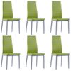 Conjunto De Mesa Y Sillas De Comedor 7 Piezas Verde Vidaxl