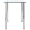 Mesa De Comedor Vidrio Templado Transparente 120x60x75 Cm Vidaxl