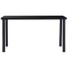 Mesa De Comedor De Vidrio Templado Negro 140x70x75 Cm Vidaxl