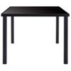 Mesa De Comedor De Vidrio Templado Negro 160x80x75 Cm Vidaxl