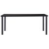 Mesa De Comedor De Vidrio Templado Negro 180x90x75 Cm Vidaxl