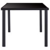 Mesa De Comedor De Vidrio Templado Negro 180x90x75 Cm Vidaxl