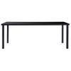 Mesa De Comedor De Vidrio Templado Negro 200x100x75 Cm Vidaxl