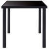 Mesa De Comedor De Vidrio Templado Negro 200x100x75 Cm Vidaxl