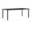 Mesa De Comedor De Vidrio Templado Negro 200x100x75 Cm Vidaxl