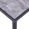 Mesa De Comedor De Mdf Negro Y Gris Hormigón 200x100x75 Cm Vidaxl