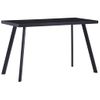 Mesa De Comedor De Vidrio Templado Negro 120x60x75 Cm Vidaxl