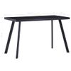 Mesa De Comedor De Vidrio Templado Negro 120x60x75 Cm Vidaxl