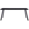 Mesa De Comedor De Vidrio Templado Negro 160x80x75 Cm Vidaxl