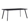 Mesa De Comedor De Vidrio Templado Negro 160x80x75 Cm Vidaxl