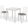 Juego De Muebles De Comedor 3 Piezas Mdf Blanco Vidaxl