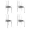 Juego De Muebles De Comedor 5 Piezas Mdf Blanco Vidaxl