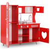 Cocinita De Juguete Mdf Roja 80x31x89 Cm Vidaxl