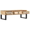 Mesa De Centro De Madera Maciza De Mango 110x50x38 Cm Vidaxl