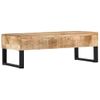 Mesa De Centro De Madera Maciza De Mango 110x50x38 Cm Vidaxl