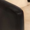 Sillón De Cuero Auténtico Marrón Canela Y Negro Vidaxl