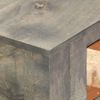 Mesa Consola De Madera Maciza De Mango Gris 86x30x76 Cm Vidaxl