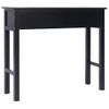 Mesa Consola De Madera Negra 90x30x77 Cm Vidaxl