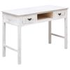 Mesa Consola De Madera Blanco Antiguo 110x45x76 Cm Vidaxl