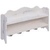 Perchero De Pared De Madera Blanco 50x10x30 Cm Vidaxl