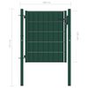 Puerta De Valla De Pvc Y Acero Verde 100x101 Cm Vidaxl