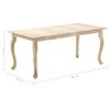 Mesa De Comedor De Madera Maciza De Mango 180x90x77 Cm Vidaxl