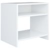 Mesitas De Noche 2 Uds Madera Contrachapada Blanco 40x30x40 Cm Vidaxl