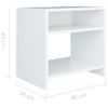 Mesitas De Noche 2 Uds Madera Contrachapada Blanco 40x30x40 Cm Vidaxl