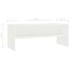 Mueble Para Tv Madera Contrachapada Blanco 100x40x40 Cm Vidaxl