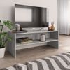 Mueble De Tv Madera Contrachapada Gris Hormigón 100x40x40 Cm Vidaxl