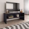 Mueble De Tv Madera Contrachapada Gris Brillante 100x40x40 Cm Vidaxl