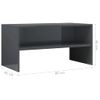 Mueble De Tv Madera Contrachapada Gris Brillante 80x40x40 Cm Vidaxl