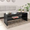 Mesa De Centro De Madera Contrachapada Negro 100x40x40 Cm Vidaxl