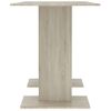 Mesa De Comedor Madera Contrachapada Roble Sonoma 110x60x75cm Vidaxl