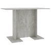 Mesa De Comedor De Madera Gris Hormigón 110x60x75 Cm Vidaxl