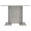 Mesa De Comedor De Madera Gris Hormigón 110x60x75 Cm Vidaxl