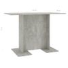 Mesa De Comedor De Madera Gris Hormigón 110x60x75 Cm Vidaxl