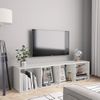 Estantería/mueble De Tv Blanco Brillo 143x30x36 Cm Vidaxl