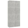 Mueble Zapatero Madera Contrachapada Gris 80x35,5x180 Cm Vidaxl