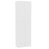 Armario De Oficina De Madera Contrachapada Blanco 60x32x190 Cm Vidaxl