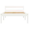 Estructura De Cama De Madera Maciza De Pino Blanco 90x200 Cm Vidaxl