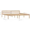 Estructura De Cama De Madera Maciza De Pino 160x200 Cm Vidaxl