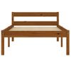 Estructura De Cama Madera Maciza Pino Marrón Miel 100x200 Cm Vidaxl