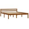 Estructura De Cama Madera Maciza Pino Marrón Miel 120x200 Cm Vidaxl