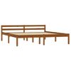 Estructura De Cama Madera Maciza Pino Marrón Miel 160x200 Cm Vidaxl